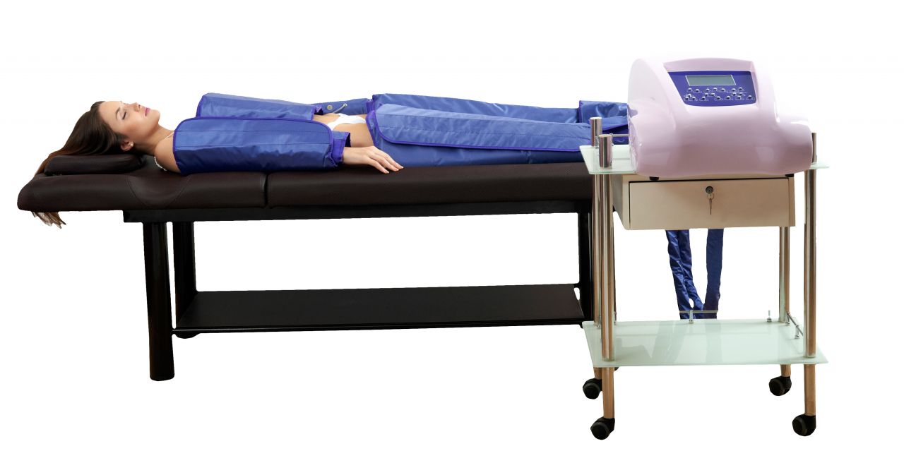 SalonLife 3in1 Hordozható LCD képernyős nyomásterápiás gép infrával és izomstimulációval SalonLife 3in1 Hordozható LCD képernyős nyomásterápiás gép infrával és izomstimulációval