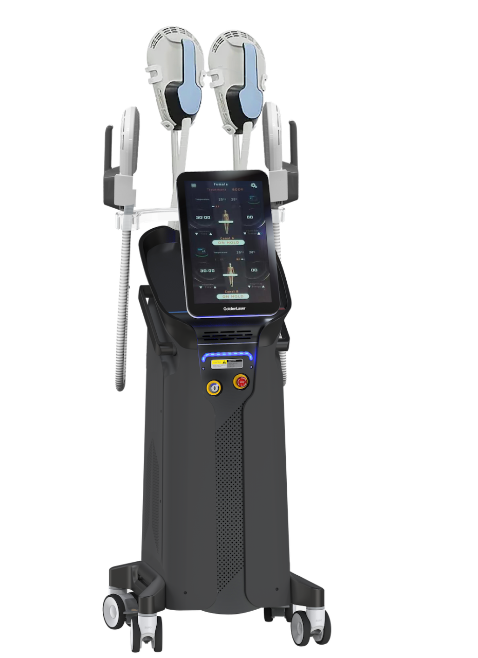 ULTIMAMED LUX HIEMT Elektromágneses Alakformáló Gép 11 TESLA 4 kezelőfejjel és Intimpaddal BEMUTATÓ DARAB