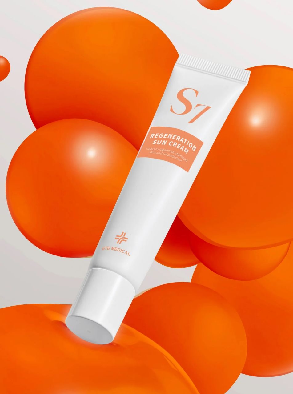 S7 7 napos Professzionális Esztétikai Kezelés Utáni Regeneráló és Védő Bőrápoló Koreai Krém SPF 50+ PA++++ védelemmel