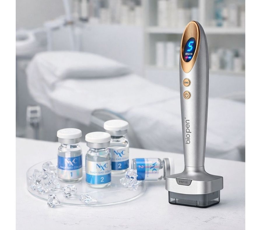 Longevity Anti Aging Start Csomag - NXC koreai NAD+ Szérum + Ajándék MezoStamp Tűs és Elektroporációs készülék