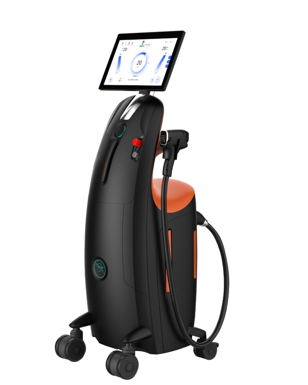 ZEON QuattroLux 2000W-os 4 hullámhosszú Quattrowave 1 fejes dióda lézeres szőrtelenítő gép cserélhető tippel 15x30mm FEKETE színben AI asszisztenssel