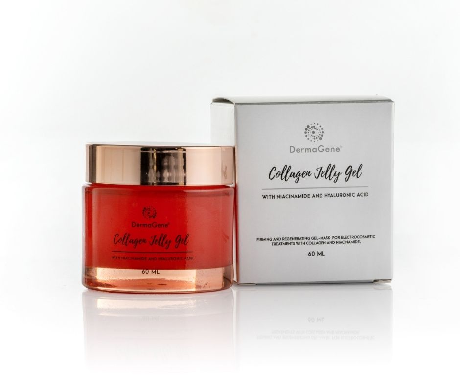 DermaGene Collagen Jelly Gél – Feszesítő és Regeneráló Vezető-gélmaszk kollagénnel, niacinamiddal és hialuronsavval (60 ml)