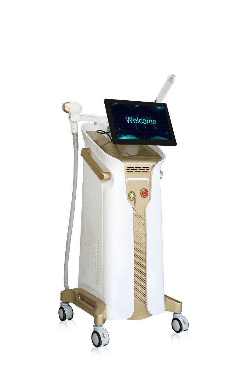 Ultimamed Spectra 5in1 DUOLASE 1600 W Quattrowave Dióda Lézeres szőrtelenítő és ND:YAG tetoválás és pigmentfolt eltávolító + carbon peeling gép SZÉPSÉGHIBÁS